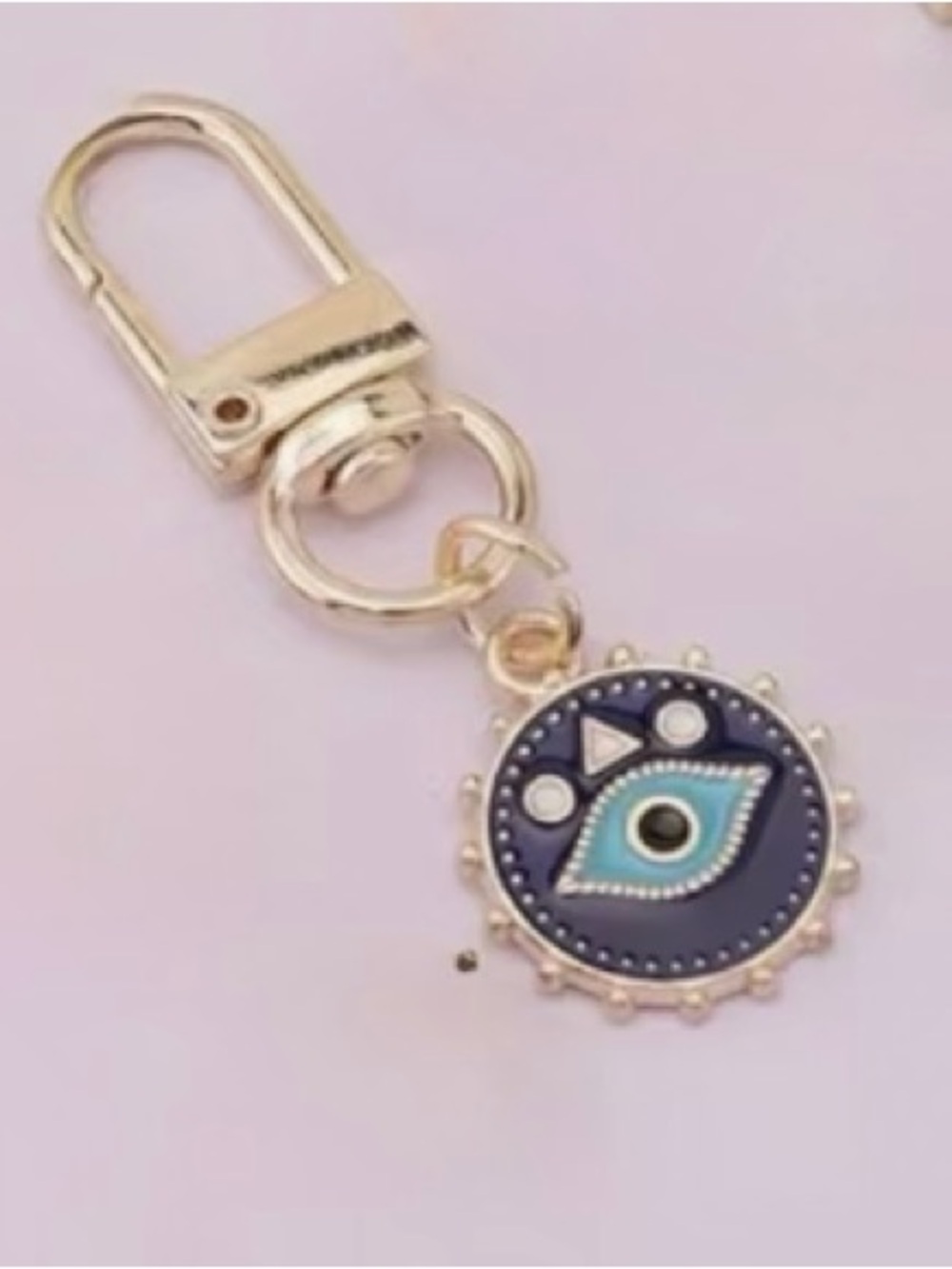 Gold Evil Eye Bag Charm / Keychain - Picture 2 of 3